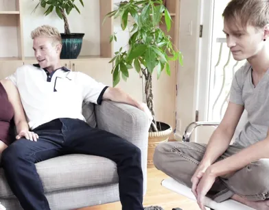 Skinny Student Fucks Busty Stepmom After Graduation!
