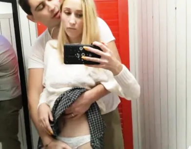 Hidden Camera Sex Tape in Fitting Room!