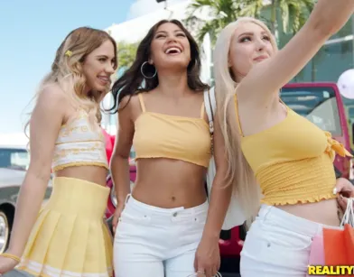 Friends Celebrate New Car with Hot Group Sex!