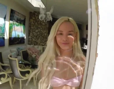 Blonde with Small Tits Refuses Anal But Loves Pussy!