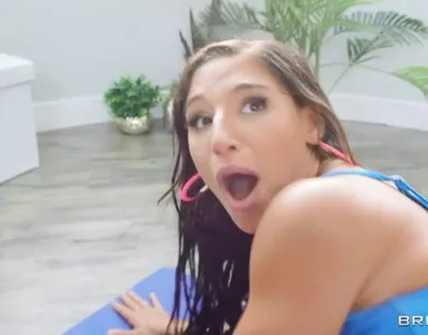 Thick-Ass Brunette Tired of Yoga Trainer's Advances!