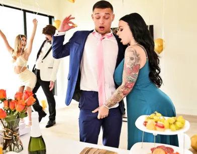 Bridesmaid Wants Young Cock Right at the Wedding!