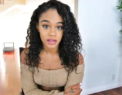 Sexy Mulatto Shows Off Chocolate Body Then Gets Fucked!