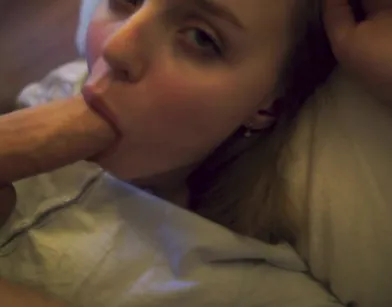First Time She Sucks Her Boyfriend's Cock!