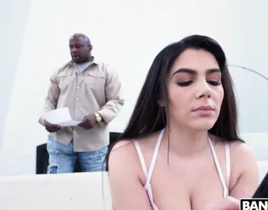 Curious College Girl Tries Stepa's Big Black Cock!
