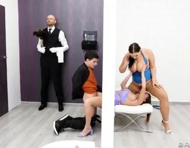 Young Guy Joins Lesbian Duo for an Amazing Threesome!