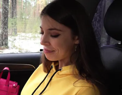 Russian Girl Fucks Stranger Deep in the Woods!
