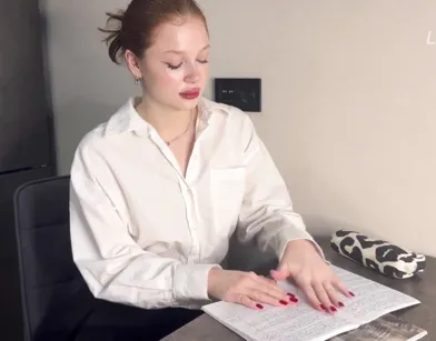 Seduced My Sexy Teacher and Fucked Her Hard on the Desk!