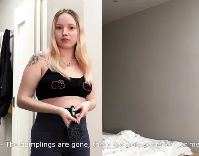My Stepsister Sucked My Cock for Dumplings!